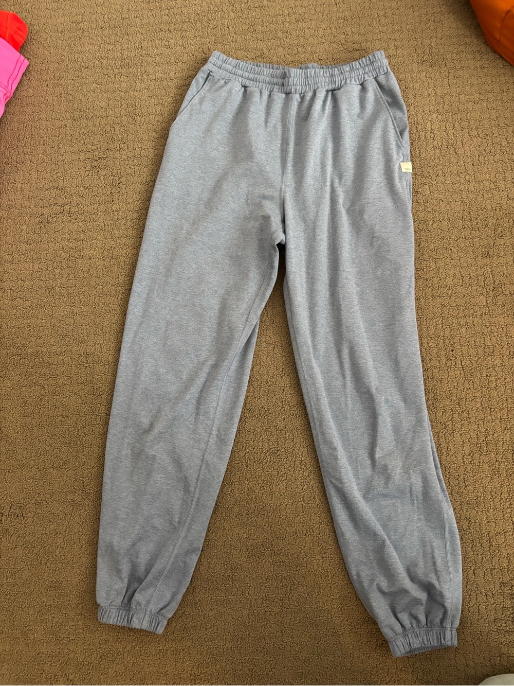 Blue Vuori Elastic Waist Jogger Pants